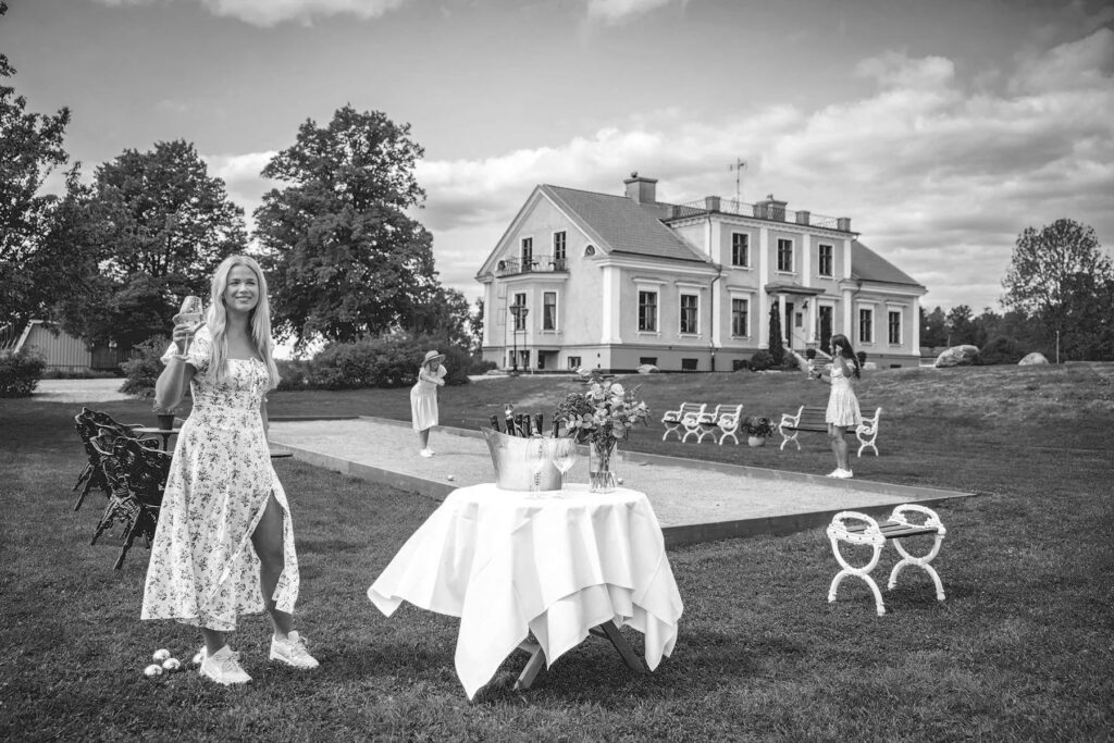 Krägga Herrgård boulebana