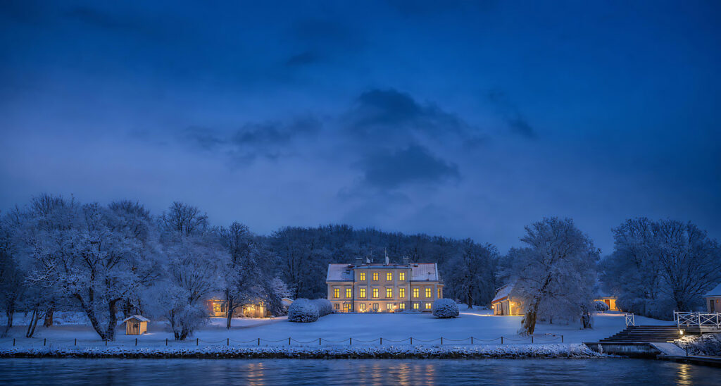 Vinter på Krägga Herrgård