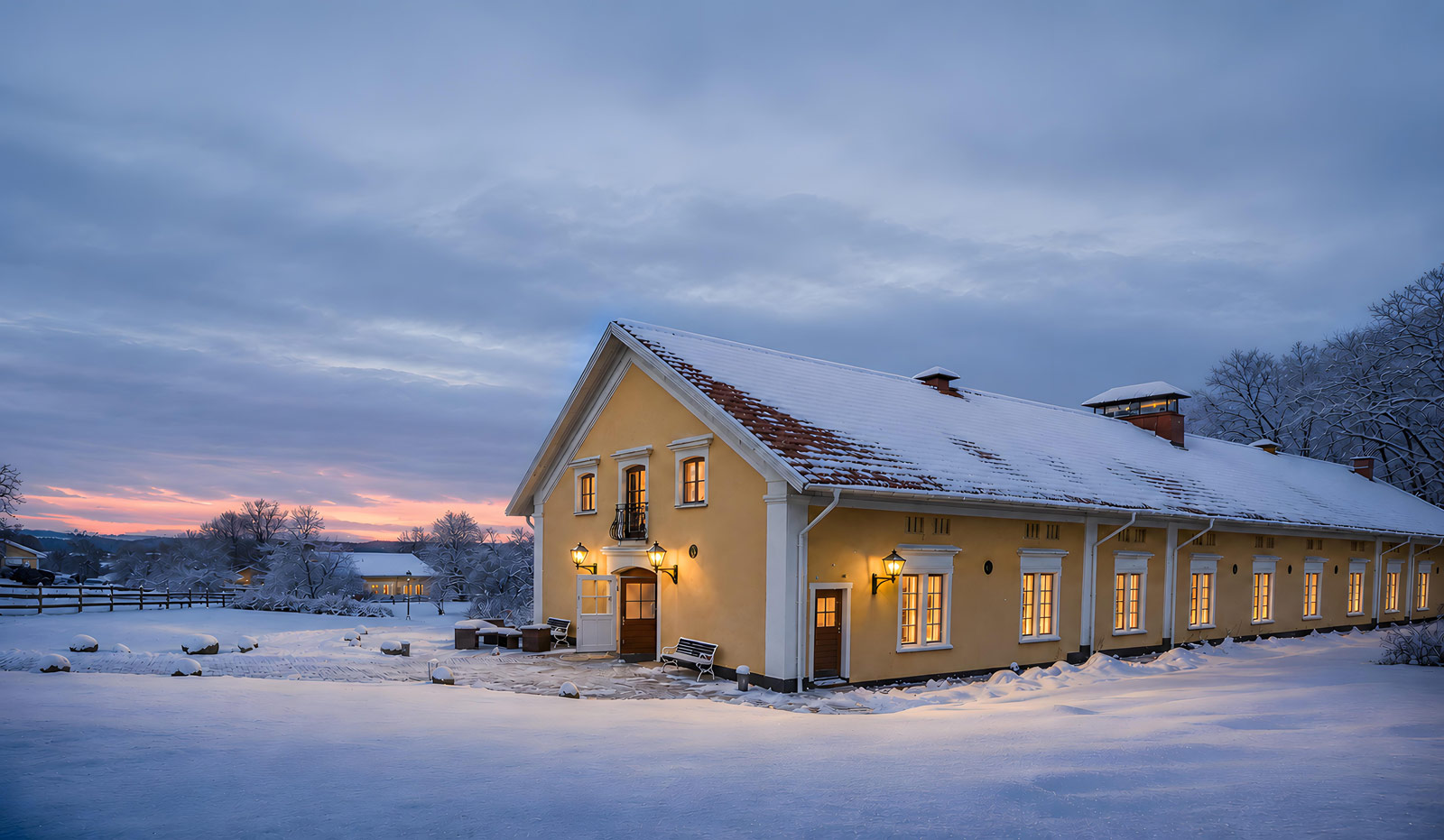 Vinterkväll och julfest i egen festvåning.